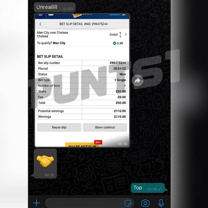 Proof from a customer